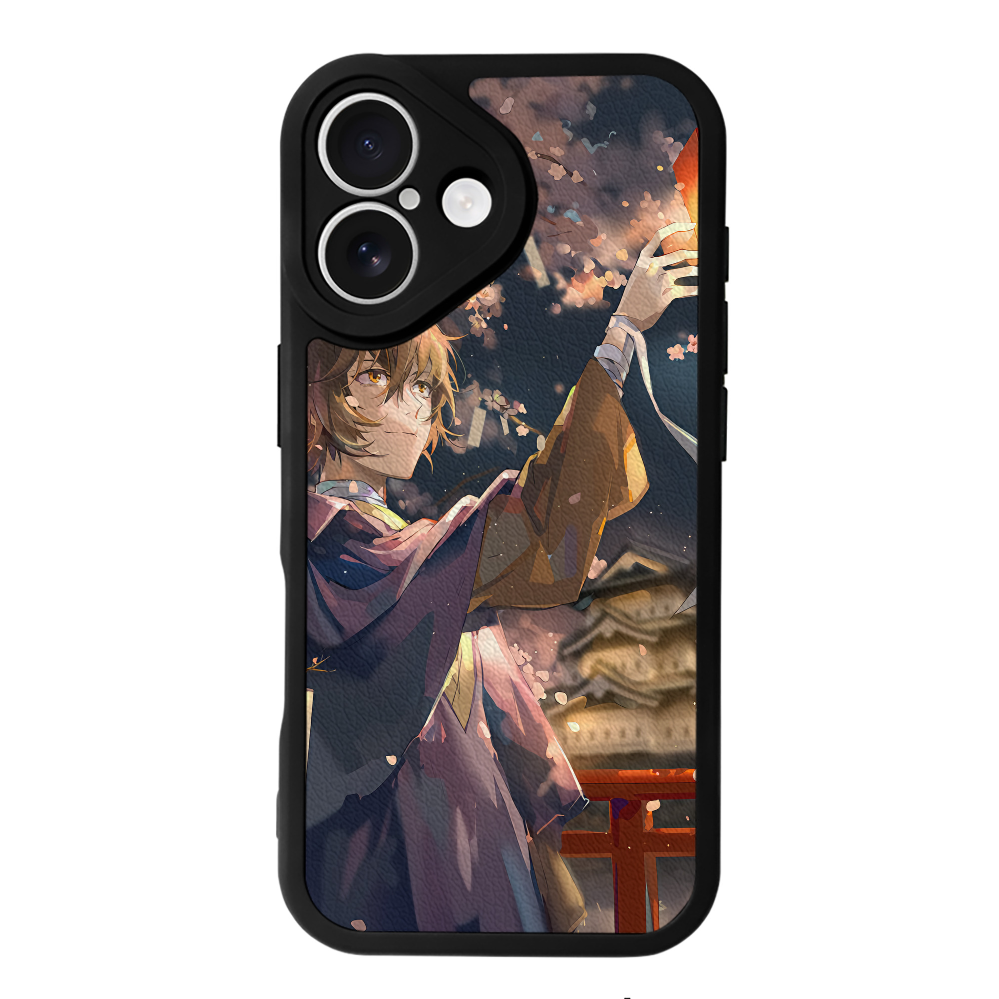 （画像用） 文豪ストレイドッグス Bungo Stray Dogs 【iPhone 16シリーズ対応】シリコンスマホケース（レザー調） 材質：シリコン
